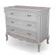 Furniture French painted chest of 3 drawers