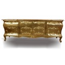 French furniture of buffet gold leaf color painted.