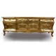 French furniture of buffet gold leaf color painted.