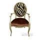 French Furniture of dining chair white painted