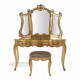 French Furniture Carved Gold Dressing Table  