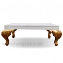 French Furniture Cary Coffee Table White Painted