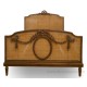 Louis Rattan Bed French Furniture Style