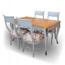 Mahogany French Furniture Painted Dining Table Indonesia