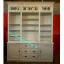 FRENCH FURNITURE PAINTED BOOKCASE JEPARA.