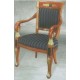 CLASSIC FURNITURE ITALIAN CHAIR OF MAHOGANY LIVINGROOM CLASSIC COLLECTION.