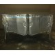 French furniture of buffet silver leaf color painted.