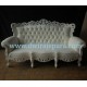French Furniture Painted of Baroque Sofa 3 Seaters