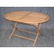 Indonesia furniture of Garden Teak Oval fold Table.