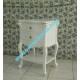 French furniture of white Painted bedroom bedside table 