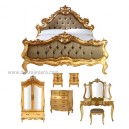 French Furniture Bed of Gold French bedroom Indonesia