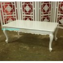 French Furniture Cary Coffee Table White Painted