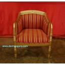 Indonesia Furniture of Palace Gold Arm Chair 